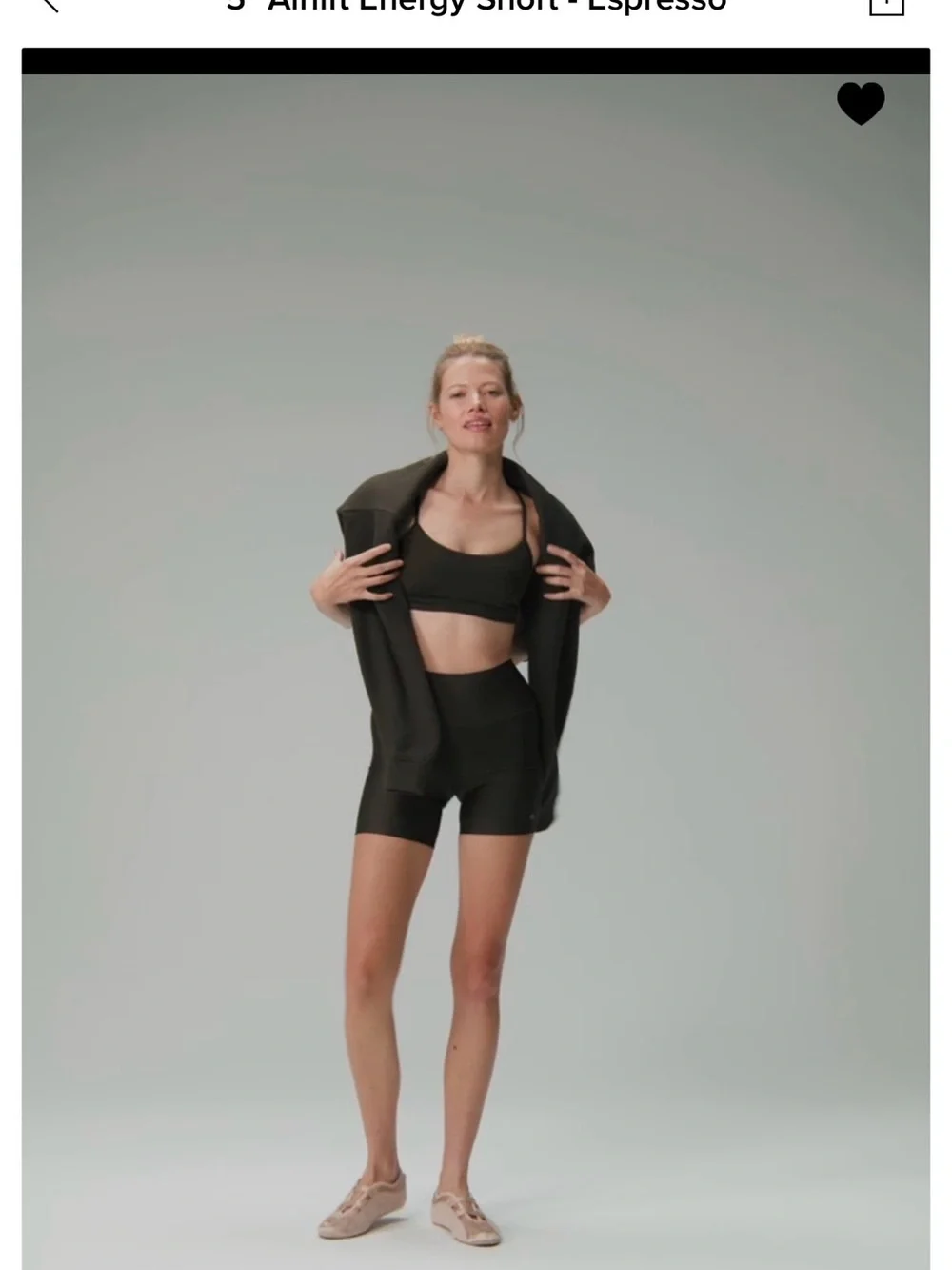 ALO Yoga High-Rise Chocolate Brown Bike Shorts